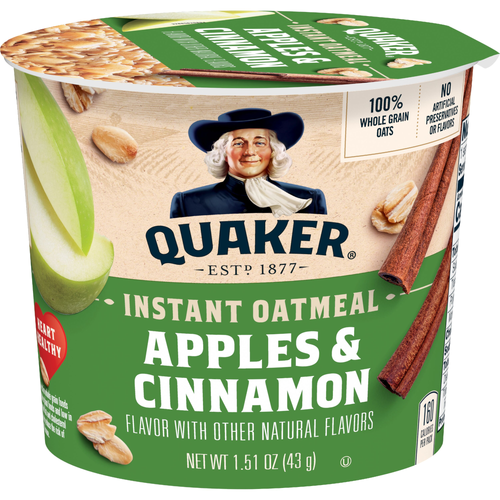 Quaker Instant Oatmeal Apples & Cinnamon Flavor - 1.51 Ounce - 1 Count