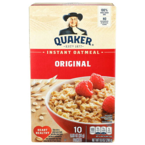 Quaker Original Instant Oatmeal - 0.98 Ounce - 10 Count