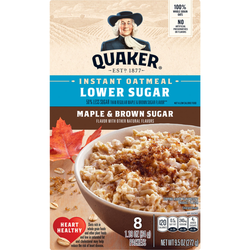 Quaker Instant Oatmeal Maple & Brown Sugar - 9.5 Ounce