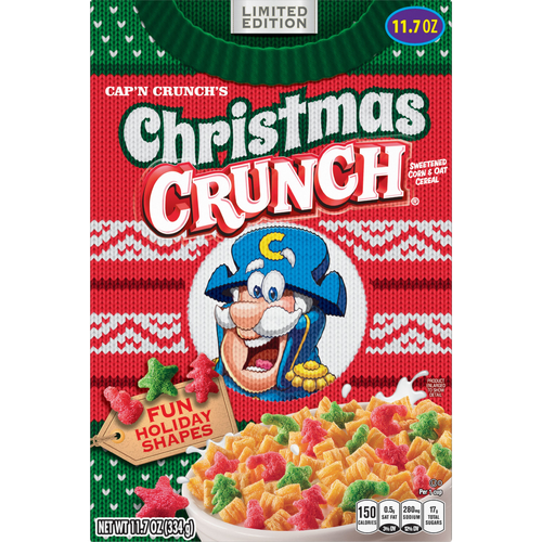 Cap'n Crunch 's Sweetened Corn & Oat Cereal Christmas - 11.7 Ounce