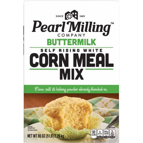 Pearl Milling Company Corn Meal Mix Self Rising White Buttermilk - 80 Ounce