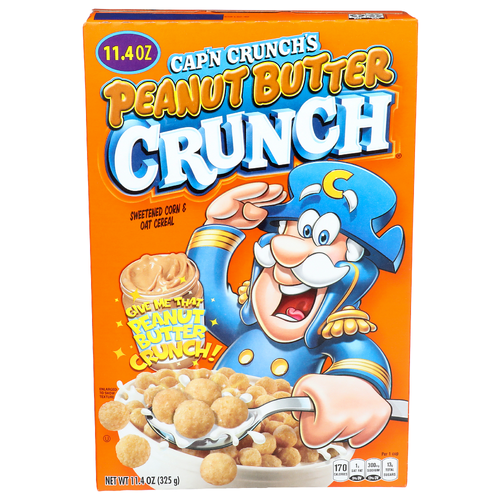 Cap'n Crunch Sweetened Corn & Oat Cereal Peanut Butter - 11.4 Ounce