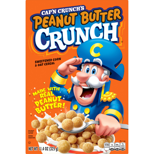 Cap'n Crunch 's Sweetened Corn & Oat Cereal Peanut Butter - 11.4 Ounce