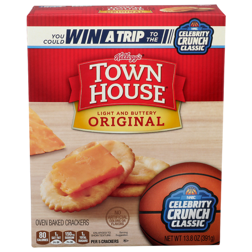 Kellogg's Town House Original Oven Baked Crackers - 13.8 Ounce