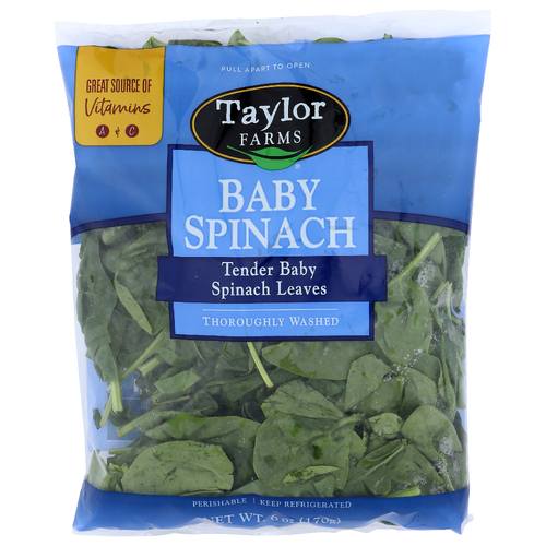 Taylor Farms Baby Spinach - 6 Ounce