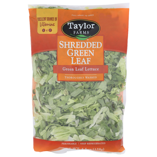 Taylor Farms Green Leaf Shredded Lettuce - 4.5 Ounce