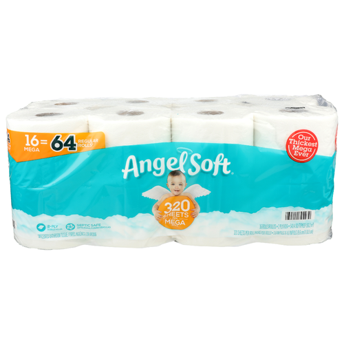 Angel Soft Unscented Bathroom Tissue - 16 Count