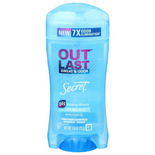 Secret Shower Fresh Out Last Antiperspirant Deodorant - 2.6 Ounce