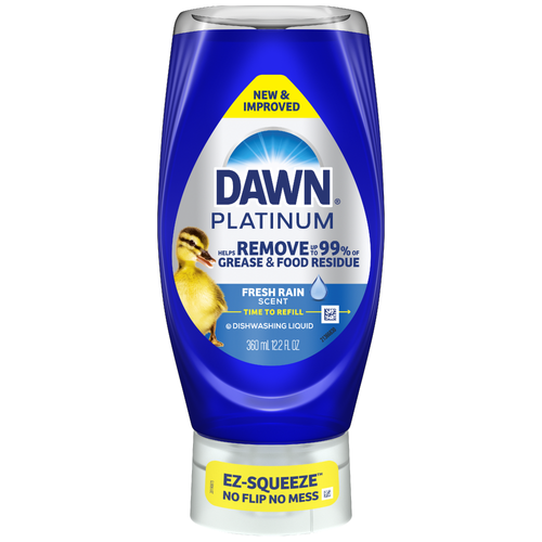 Dawn Refreshing Rain Scent Platinum Ez-Squeeze Ultra Dishwashing Liquid - 12.2 Fluid Ounce