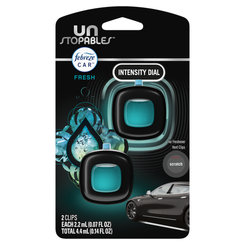 Febreze Unstopables Fresh Scent Car Air Freshener - 0.14 Ounce