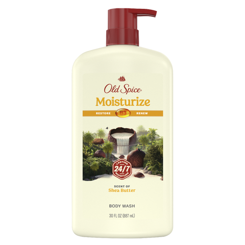 Old Spice Men's Body Wash Moisturize With Shea Butter - 30 Fluid Ounce