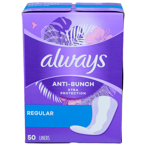 Always Regular Anti-Bunch - 50 Count