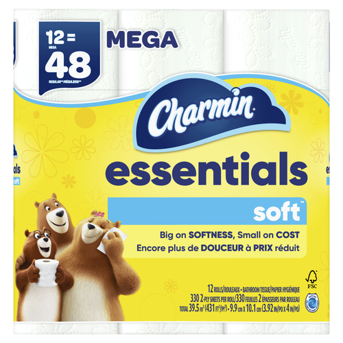 Charmin Soft Essentials Bathroom Tissue - 12 Count Image 1 of 2