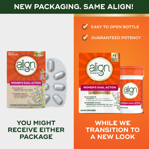 Align Probiotic Women’s Dual Action Supplement Capsules - 28 Count