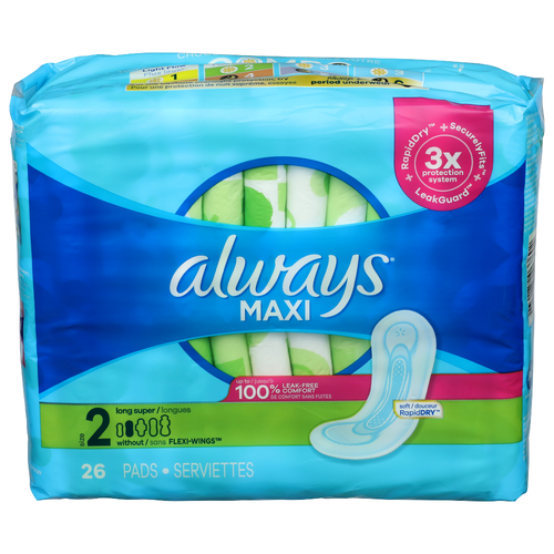 Always Maxi Pads - 26 Count