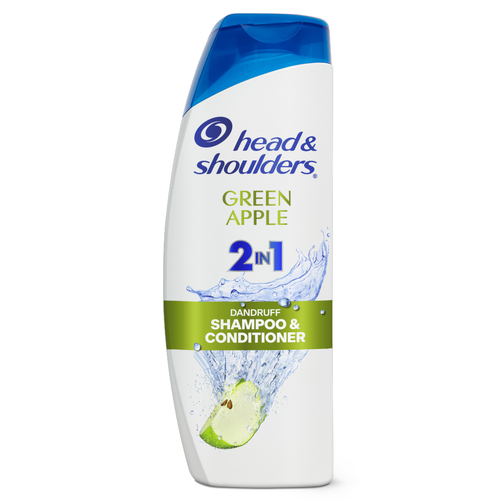 Head & Shoulders Green Apple 2 In 1 Anti-Dandruff Shampoo & Conditioner - 12.5 Ounce