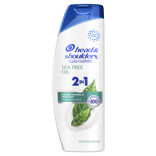 Head & Shoulders And 1 Dandruff Shampoo Conditioner, Anti-Dandruff Treatment, Tea Tree Oil For Daily Use, Paraben Free - 12.5 Ounce
