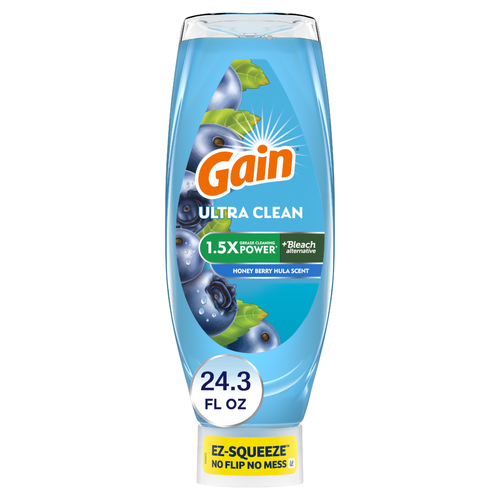 Gain Ultra + Bleach Alternative Ez-Squeeze Dish Soap, Dishwashing Liquid, Honey Berry Hula - 24.3 Ounce Image 1 of 2