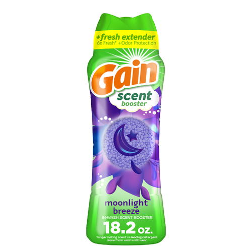 Gain In-Wash Laundry Scent Booster, Moonlight Breeze Scent, , Fresh Extender + Odor Protection - 18.2 Ounce