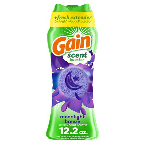 Gain In-Wash Laundry Scent Booster, Moonlight Breeze Scent, , Fresh Extender + Odor Protection - 12.2 Ounce