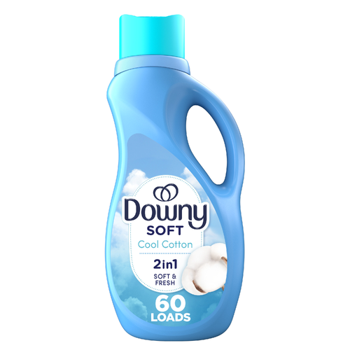 Downy Soft Cool Cotton 2 In 1 Soft And Fresh Liquid Fabric Softener - 44 Ounce