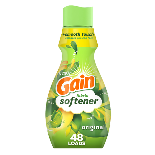 Gain Liquid Fabric Softener, Original Scent, LIQ., 48 Loads, Smooth Touch Softness You Can Feel - 35 Ounce