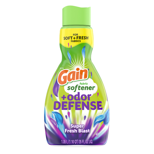 Gain Odor Defense Liquid Fabric Softener, Super Fresh Blast Scent, 48 Loads, 1 Freshness Plus Protection - 35 Ounce