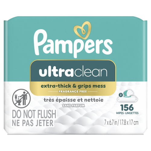 Pampers Ultraclean Baby Wipes - 156 Count