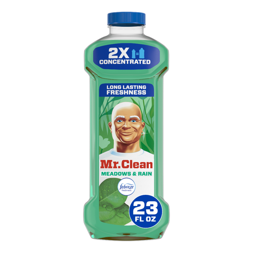 Mr. Clean All Purpose Cleaner, Floor Cleaner For Mopping, Cleaning Liquid, Meadows & Rain - 23 Ounce