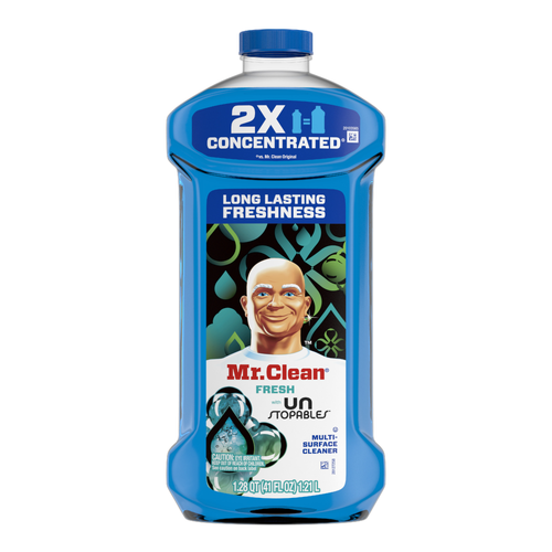 Mr. Clean All Purpose Cleaner, Floor For Mopping, Cleaning Liquid, Unstopables - 41 Ounce