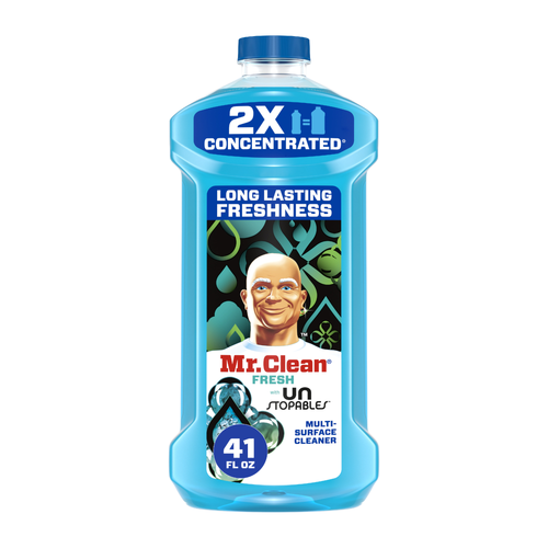 Mr. Clean All Purpose Cleaner, Floor Cleaner For Mopping, Cleaning Liquid, Unstopables - 41 Ounce