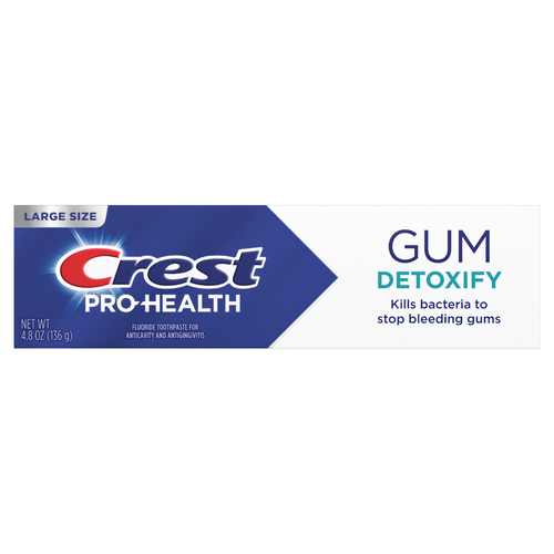 Crest Pro-Health Gum Detoxify Toothpaste Anticavity, Antibacterial Flouride Clinically Proven Sensitive, And Enamel Protection, Plaque Control - 4.8 Ounce