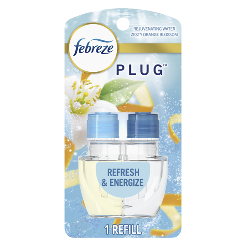 Febreze Plug Refresh & Energize Odor-Fighting Scented Oil Refill - 0.87 Ounce Image 1 of 2
