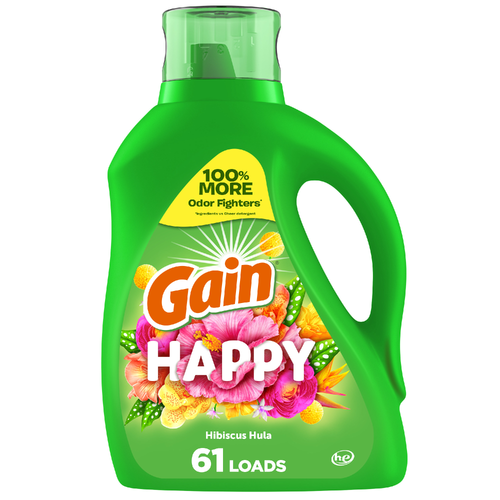 Gain Happy Hibiscus Hula Liquid Laundry Detergent - 88 Ounce