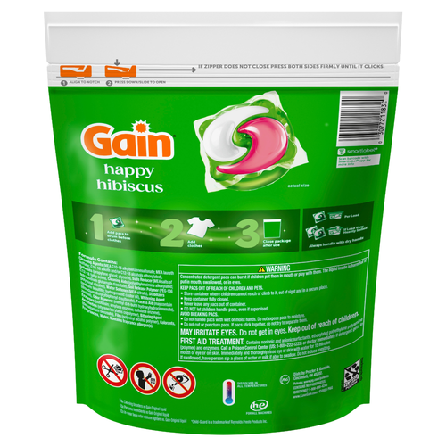 Gain Super Sized Flings Laundry Detergent Pacs, , Hibiscus Hula - 18 Count