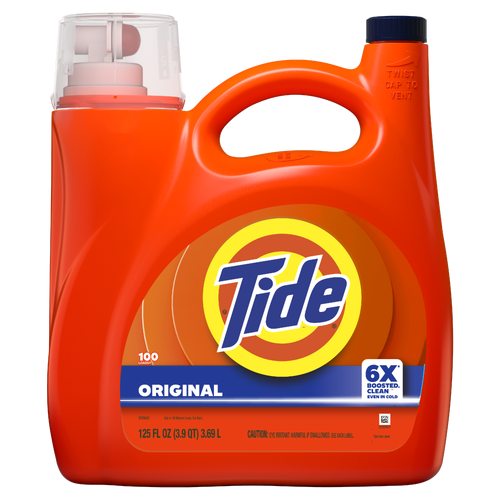 Tide Liquid Detergent, Original 100 Loads - 125 Ounce Image 1 of 2