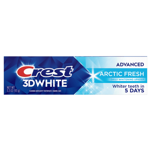 Crest 3dwhite Advanced Teeth Whitening Toothpaste, Arctic Fresh - 3.3 Ounce
