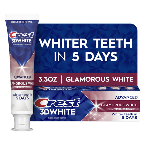 Crest 3DWhite Advanced Glamorous White Teeth Whitening Toothpaste - 3.3 Ounce