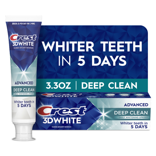 Crest 3DWhite Advanced Deep Clean Teeth Whitening Toothpaste - 3.3 Ounce