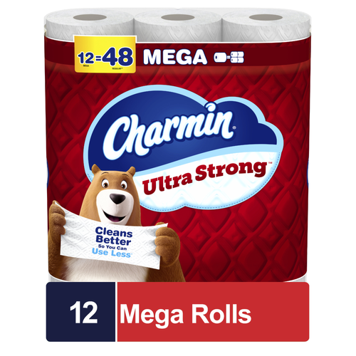 Charmin Mega Ultra Strong Toilet Paper - 12 Count