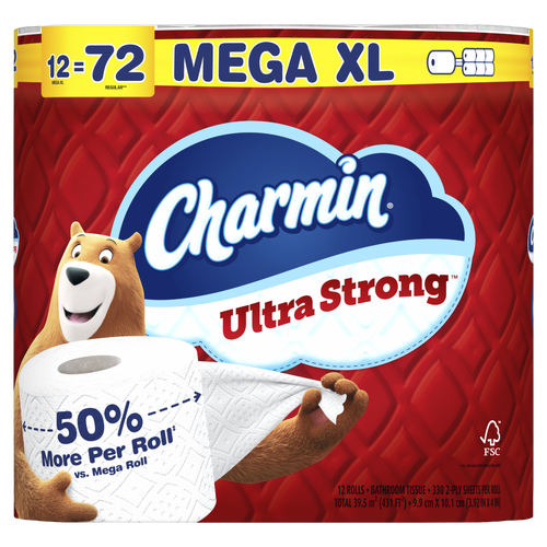 Charmin Mega XL Ultra Soft Toilet Paper - 12 Count