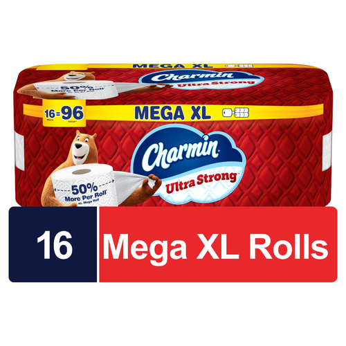 Charmin Ultra Strong Toilet Paper 16 Mega Xl Rolls, 330 Sheets Per Roll - 16 Count