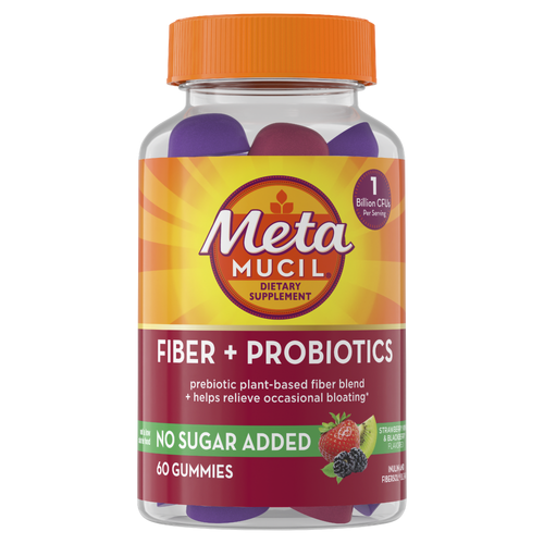 Metamucil Fiber Supplement Gummies With Probiotics - 60 Count