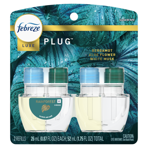 Febreze Plug In Air Freshener Scented Oil Refill Rainforest - 1.75 Ounce Image 1 of 2