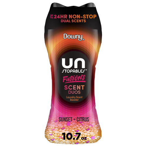 Downy Unstopables Fusions Scent Duos Laundry Booster Beads, Sunset And Citrus Scent, , Non-Stop Freshness With 2 In 1 Dual Beads - 10.7 Ounce