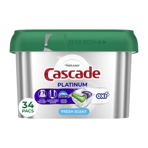 Cascade Platinum Dishwasher Pods - 34 Count