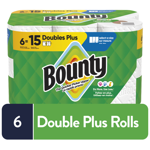 Bounty Select-A-Size White Paper Towels - 6 Count Image 1 of 2