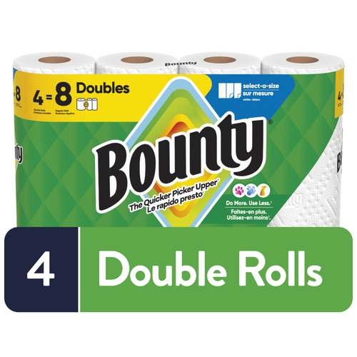 Bounty Select-A-Size White Paper Towels - 4 Count Image 1 of 2