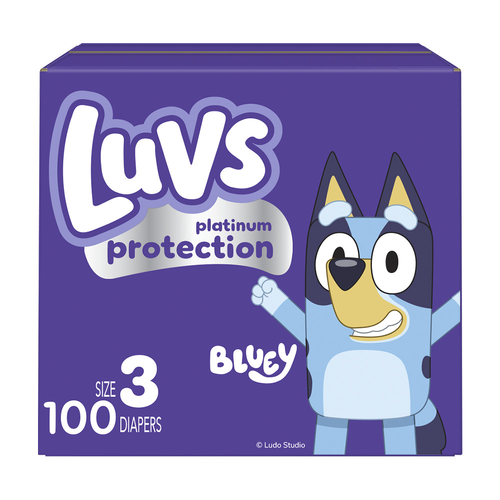 Luvs Platinum Protection Baby Diapers, Size 3 16-28 Lbs - 100 Count