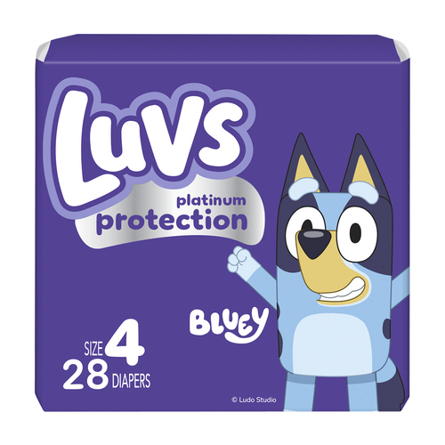 Luvs Platinum Protection Baby Diapers, Size 4 22-37 Lbs - 28 Count